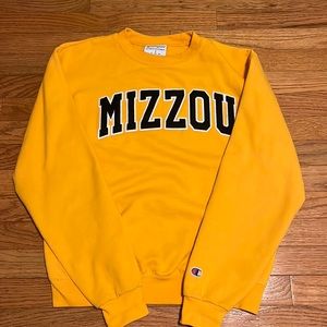 Gold Mizzou Crewneck